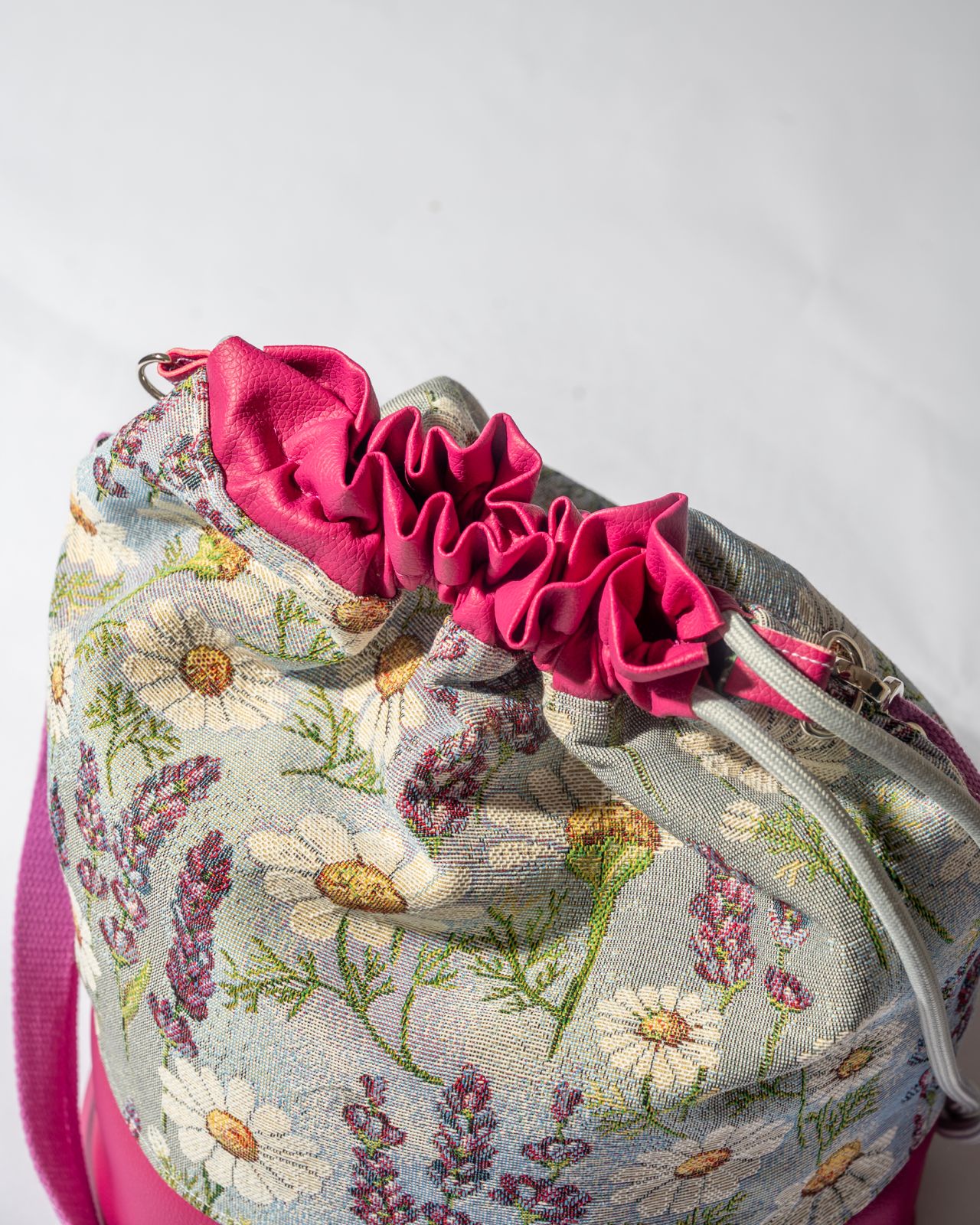 Sethra Lavanda – Borsa Secchiello Gobelin Artigianale Toscana