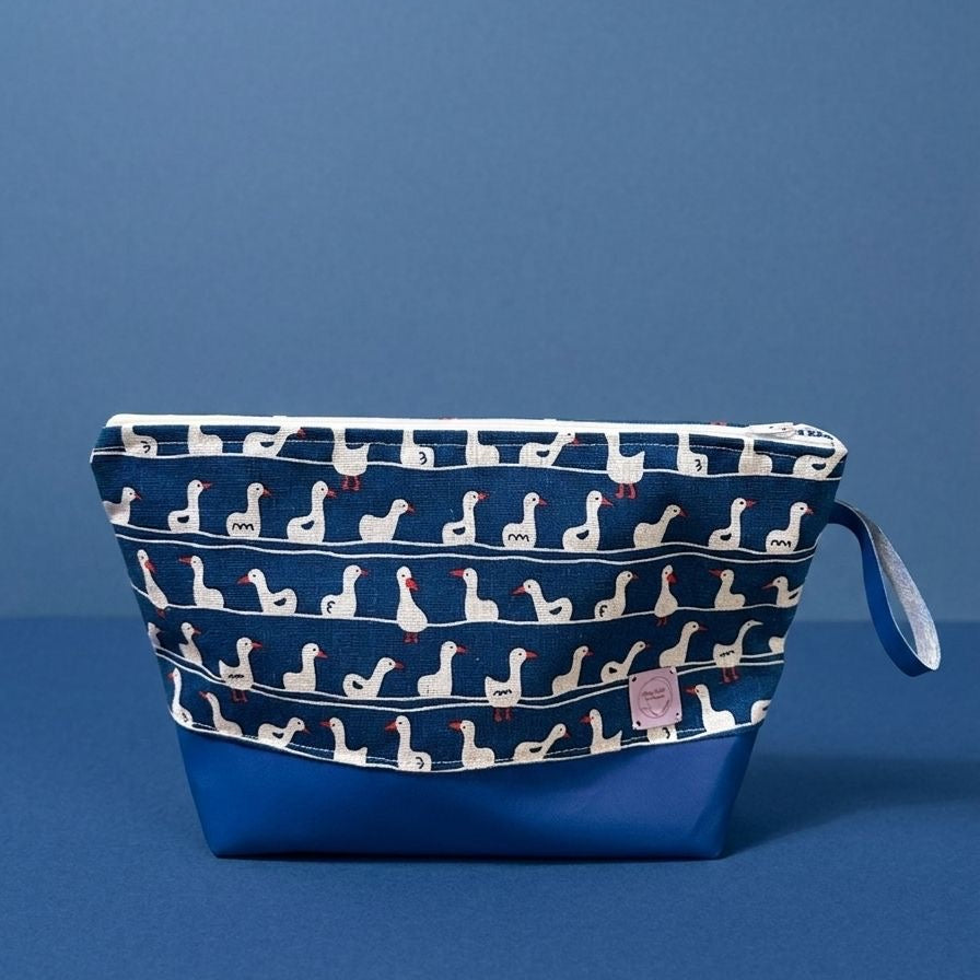 Pochette Oche – Borsa a Mano Cotone ed Ecopelle Artigianale Toscana